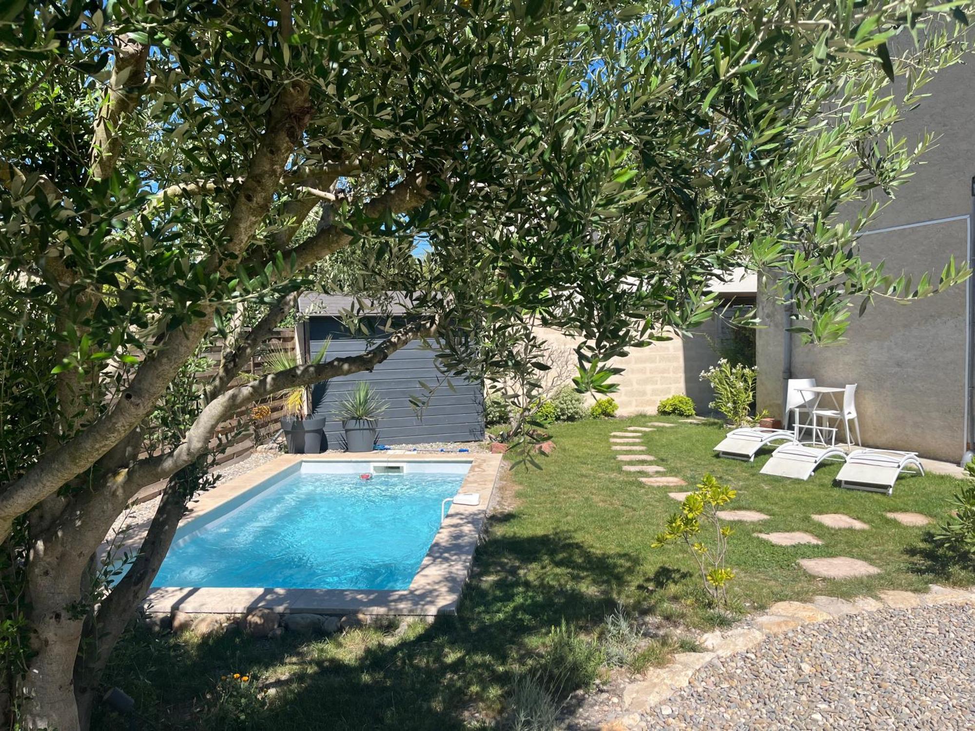 Sasha'Blue-Terrasse Jardin-Park-Clim-Piscine Apartment L'Isle-sur-la-Sorgue Ngoại thất bức ảnh
